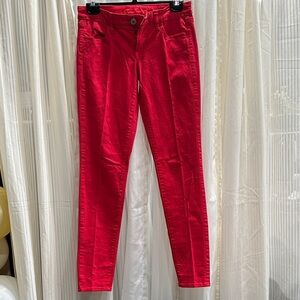 #62 American eagle Red Slim Fit Pants